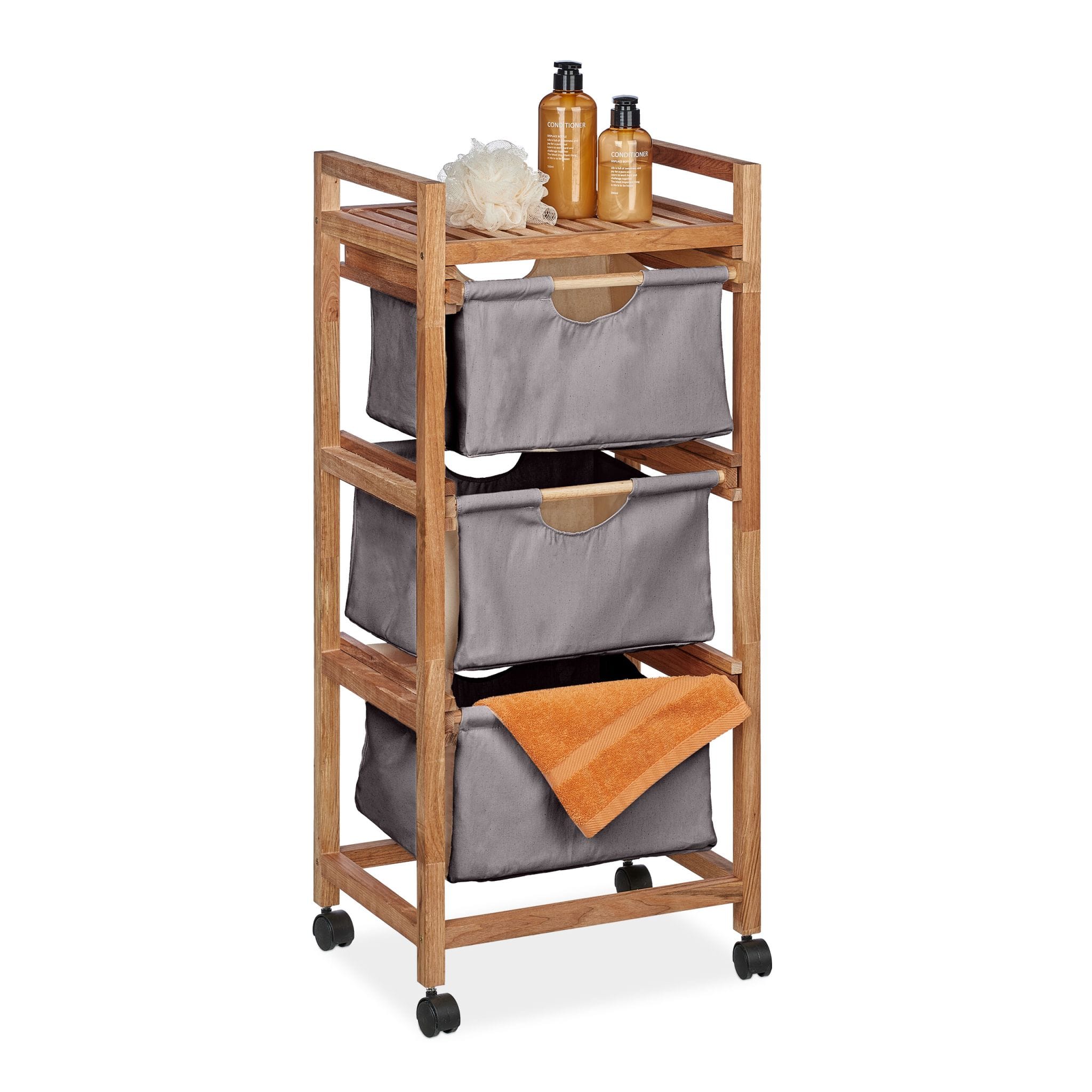Produse Raft Raft decorativ din lemn de nuc pentru baia ta